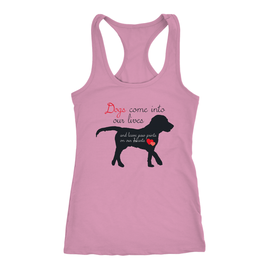 Dogs Leave Paw Prints on Our Heart Women's Shirt