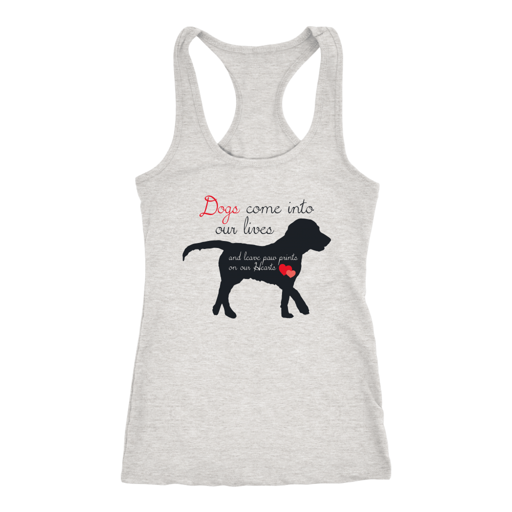 Dogs Leave Paw Prints on Our Heart Women's Shirt